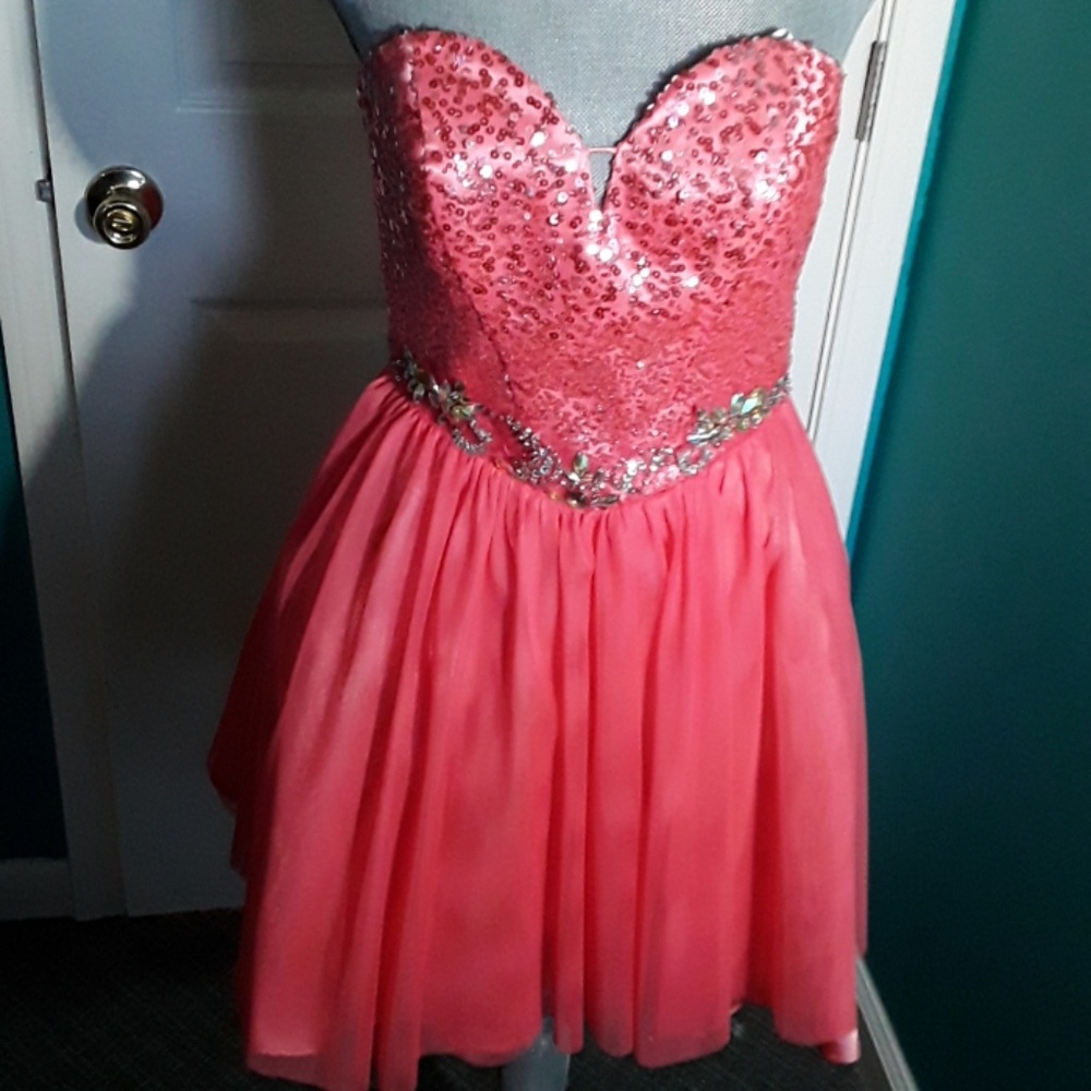 Mango sequins strapless